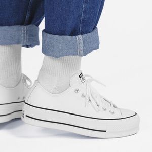 BNWT Platform white converse